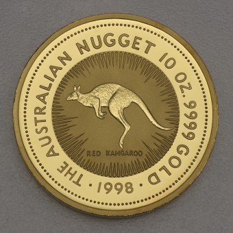 Goldmünze 10oz "Känguru/Nugget 1998" (Australien) 