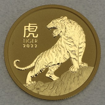 Goldmünze 10oz "Tiger 2022" Lunar III Year of the Tiger