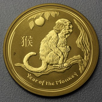 Goldmünze 1/10oz "Affe 2016" Lunar II 