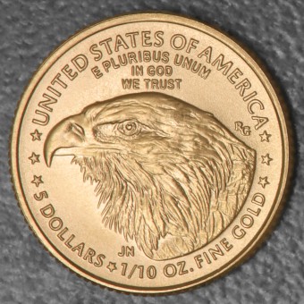 Goldmünze 1/10oz "American Eagle" aktueller Jahrgang (USA)