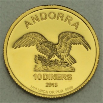 Goldmünze 1/10oz "Andorra Eagle" 