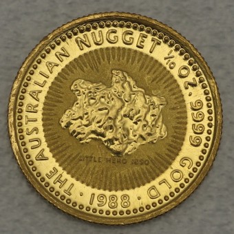 Goldmünze 1/10oz "Australian Nugget" 1988 (Australien)