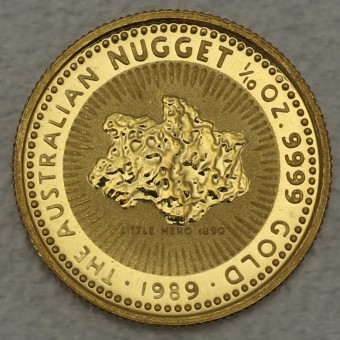 Goldmünze 1/10oz "Australian Nugget" 1989 (Australien)