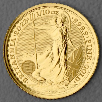 Goldmünze 1/10oz "Britannia Charles III." (2023) 
