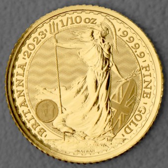Goldmünze 1/10oz "Britannia" 2023 Charles III. (Großbritannien)