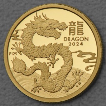 Goldmünze 1/10oz "Drache" 2024 (PP) Lunar III – Year of the Dragon (Australien)