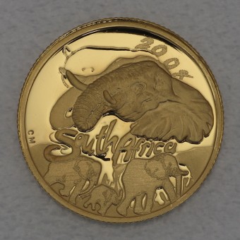 Goldmünze 1/10oz "Elefant" 2008 Natura - Giants of Africa (Südafrika)