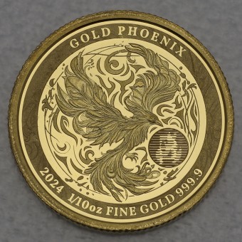 Goldmünze 1/10oz "Gold Phönix" 2024 (Niue)