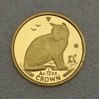 Goldmünze 1/10oz "NY Alley Cat" 1990 Cats (Isle of Man)
