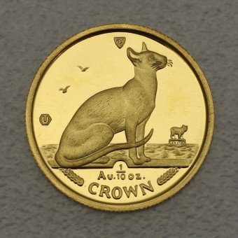 Goldmünze 1/10oz "Siamese Cat" 1992 Cats (Isle of Man)