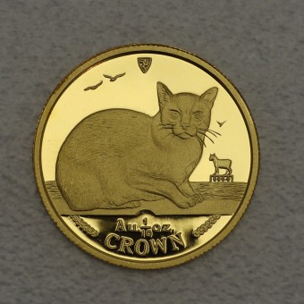 Goldmünze 1/10oz "Isle of Man - Cats 1996" Burmese Cat