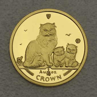 Goldmünze 1/10oz "Himalayan Cat & Kittens" 2005 Cats (Isle of Man)