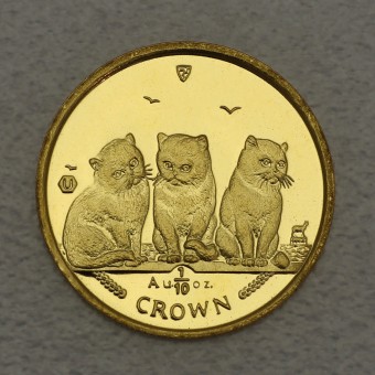Goldmünze 1/10oz "Exotic Shorthair Kittens" 2006 Cats (Isle of Man)