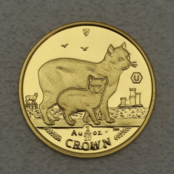 Goldmünze 1/10oz "Manx Cat & Kitten" 2012 Cats (Isle of Man)