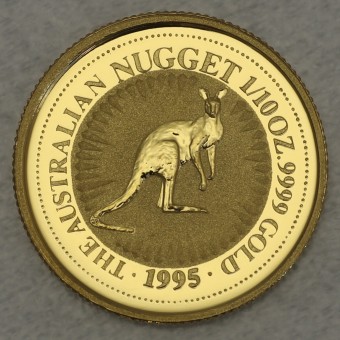 Goldmünze 1/10oz "Känguru/Nugget 1995" (Austr.) 