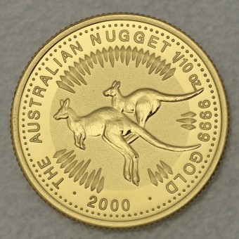 Goldmünze 1/10oz "Känguru/Nugget 2000" (Austr.) 