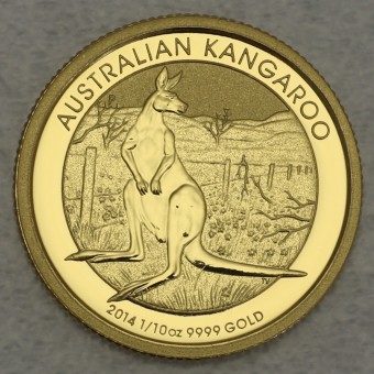 Goldmünze 1/10oz "Känguru 2014" (Australien) 