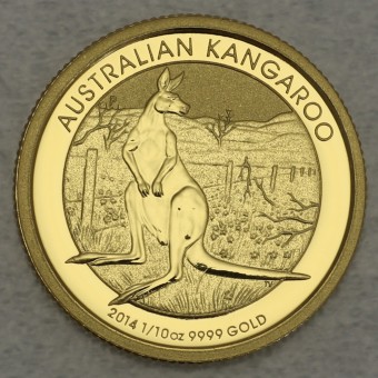 Goldmünze 1/10oz "Känguru" 2014 (Australien)