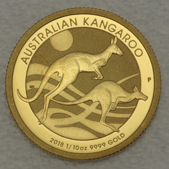 Goldmünze 1/10oz "Känguru 2018" (Australien) 