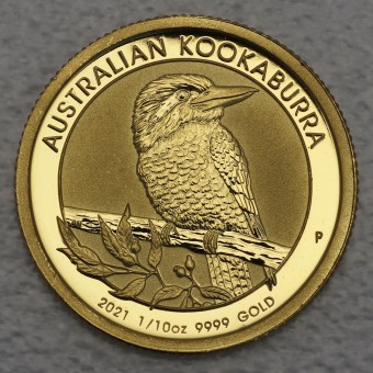 Goldmünze 1/10oz "Kookaburra" 2021 (Australien)