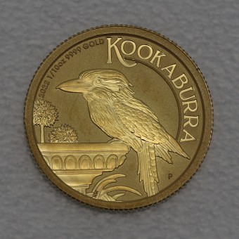 Goldmünze 1/10oz "Kookaburra 2022" (Australien) 