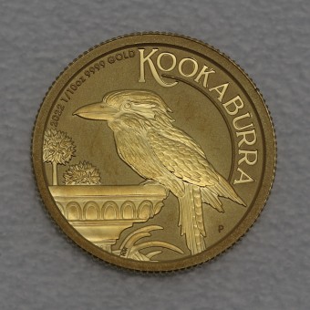 Goldmünze 1/10oz "Kookaburra" 2022 (Australien)
