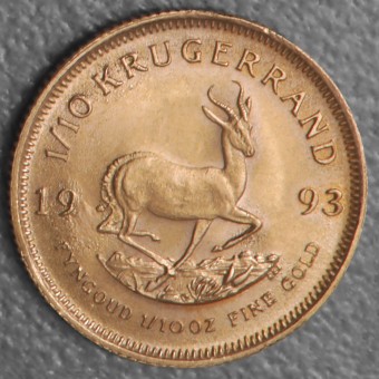 Goldmünze 1/10oz "Krügerrand" 1993 (Südafrika)