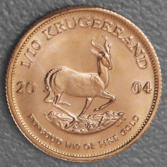 Goldmünze 1/10oz "Krügerrand" 2004 (Südafrika)