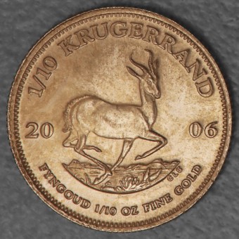 Goldmünze 1/10oz "Krügerrand" 2006 (Südafrika)