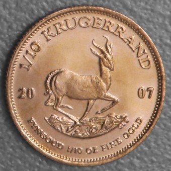 Goldmünze 1/10oz "Krügerrand" 2007 (Südafrika)