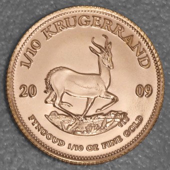 Goldmünze 1/10oz "Krügerrand" 2009 (Südafrika)