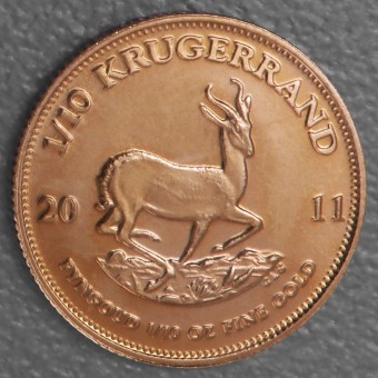 Goldmünze 1/10oz "Krügerrand" 2011 (Südafrika)