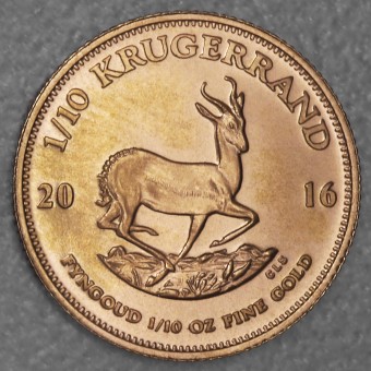 Goldmünze 1/10oz "Krügerrand" 2016 (Südafrika)