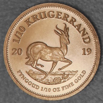 Goldmünze 1/10oz "Krügerrand" 2019 (Südafrika)