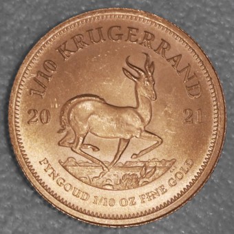 Goldmünze 1/10oz "Krügerrand" 2021 (Südafrika)