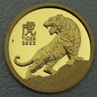 Goldmünze 1/10oz "Lunar III - Tiger 2022" (PP) 