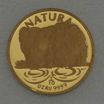 Goldmünze 1/10oz "Löwen" 1994 Natura (Südafrika)