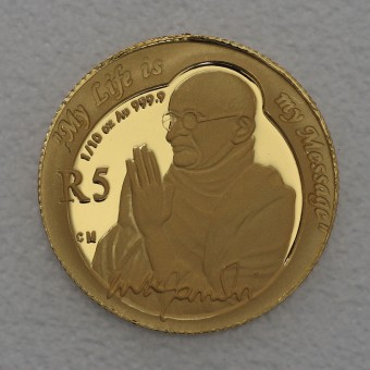Goldmünze 1/10oz "Mahatma Gandhi" 2008 Protea (Südafrika)