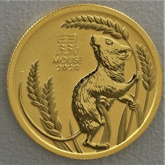 Goldmünze 1/10oz "Maus 2020" Lunar III 