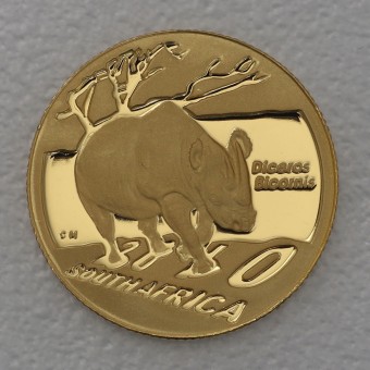 Goldmünze 1/10oz "Nashorn" 2010 Natura - Safari durch Südafrika (Südafrika)