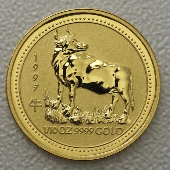 Goldmünze 1/10oz "Ochse" 1997 Lunar I – Year of the Ox (Australien)