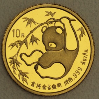 Goldmünze 1/10oz "Panda" 1985 (China)