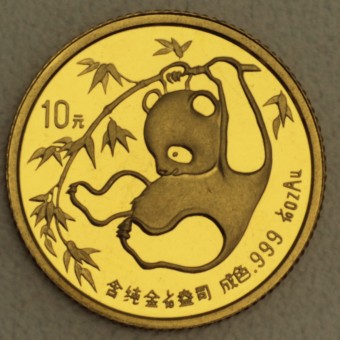 Goldmünze 1/10oz "Panda - 1985" (China) 