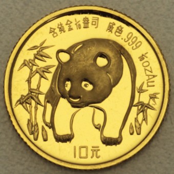 Goldmünze 1/10oz "Panda - 1986" (China) 