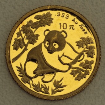 Goldmünze 1/10oz "Panda - 1992" (China) 