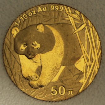 Goldmünze 1/10oz "Panda - 2001" (China) 