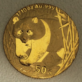 Goldmünze 1/10oz "Panda" 2002 (China)