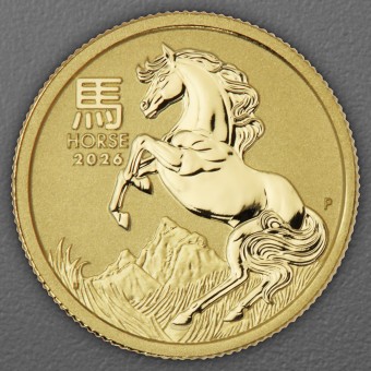 Goldmünze 1/10oz "Pferd" 2026 Lunar III – Year of the Horse (Australien)