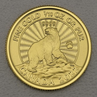 Goldmünze 1/10oz "Polarbär" 2022 (Kanada)
