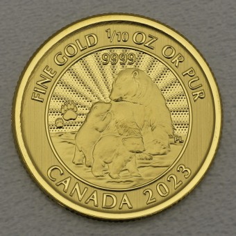 Goldmünze 1/10oz "Polarbär" 2023 (Kanada)